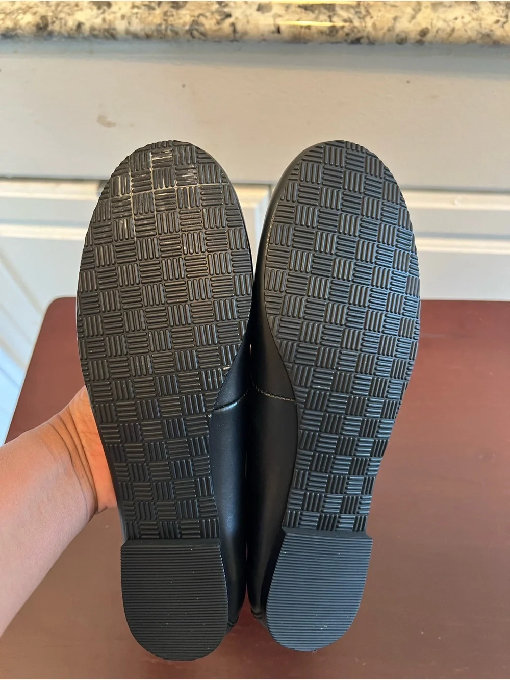 Lands' End Black Loafers Flat Slip-On Size 6.5